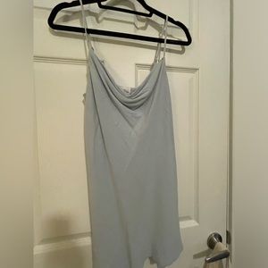 Baby Blue Princess Polly Mini Linen Dress